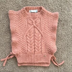 Cozy Pink Knit Sweater Vest for Kids
